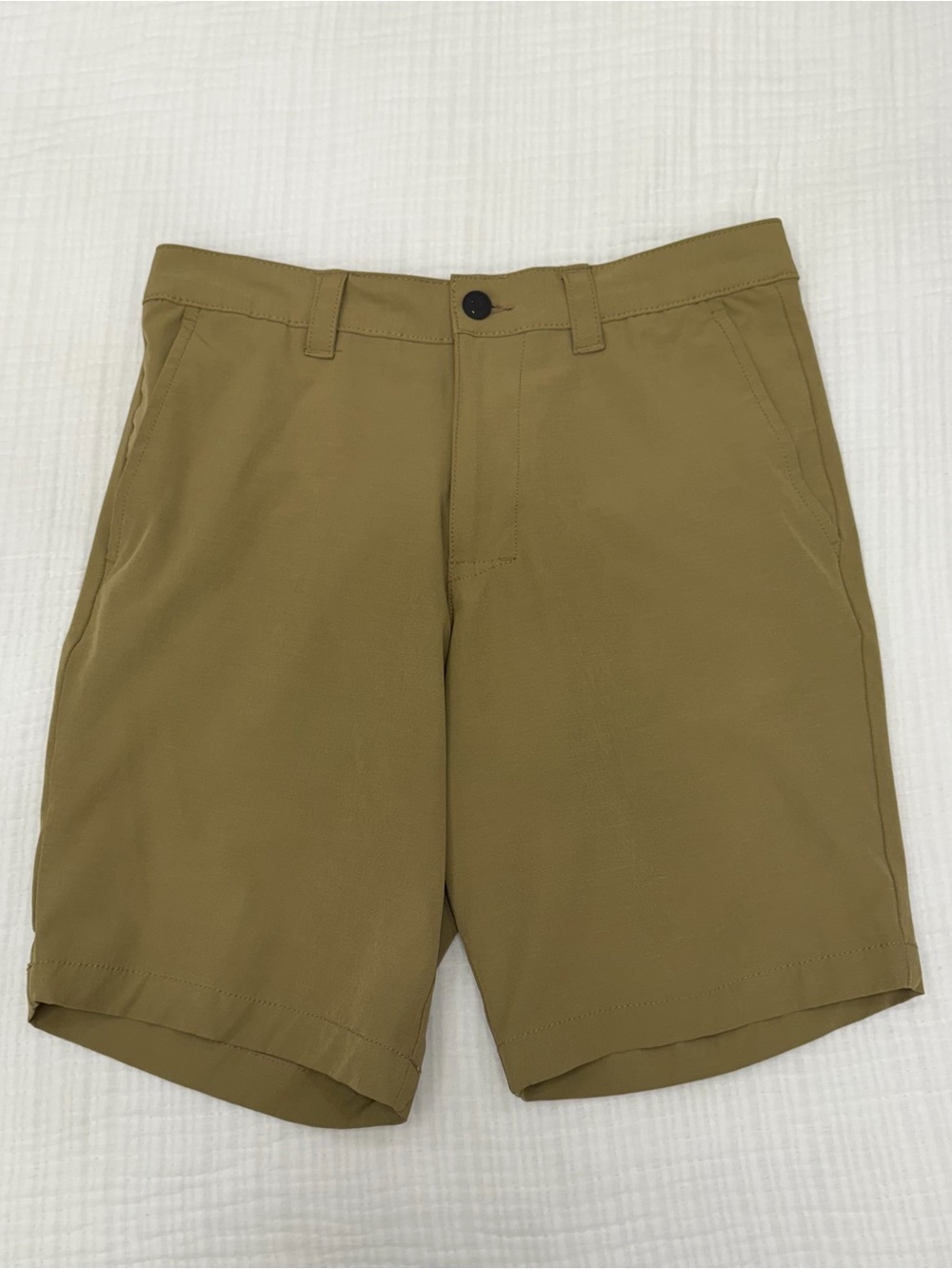 banana republic khaki performance chino shorts size 32
